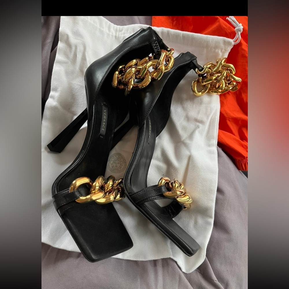 Versace heels size nine worn twice